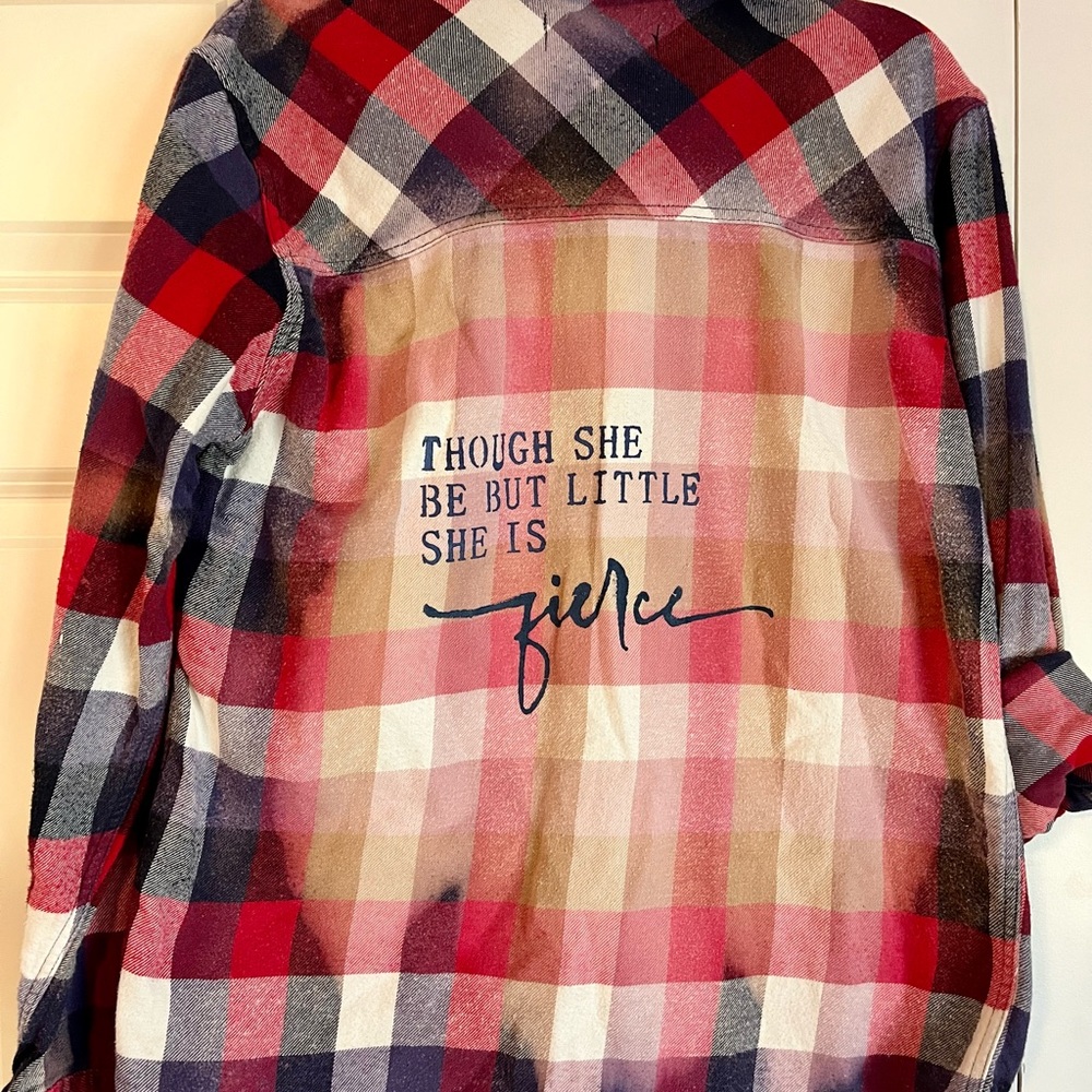 Distressed Unisex flannel